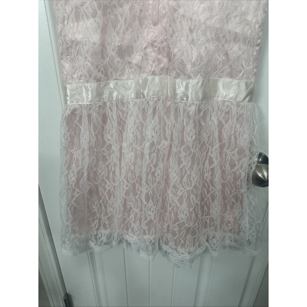 Gunne Sax Jessica McClintock 1980s Vintage Drop Waist Lace Dress Dollette - Picture 10 of 11